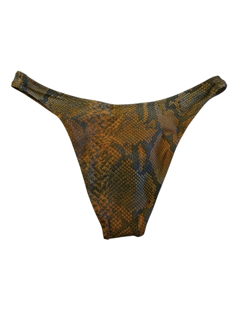 SKIMS Orange Snakeskin Bikini Bottom - Picture 7 of 7